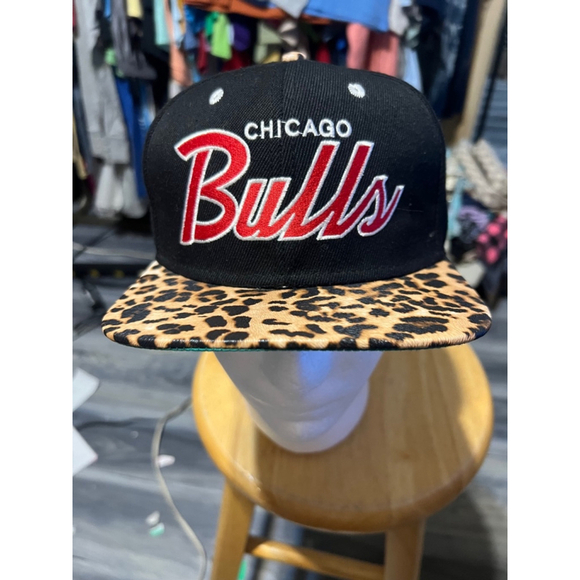 Mitchell & Ness Other - Unisex Mitchell & Ness Chicago Bulls Hat Adjustable Black Leopard Print